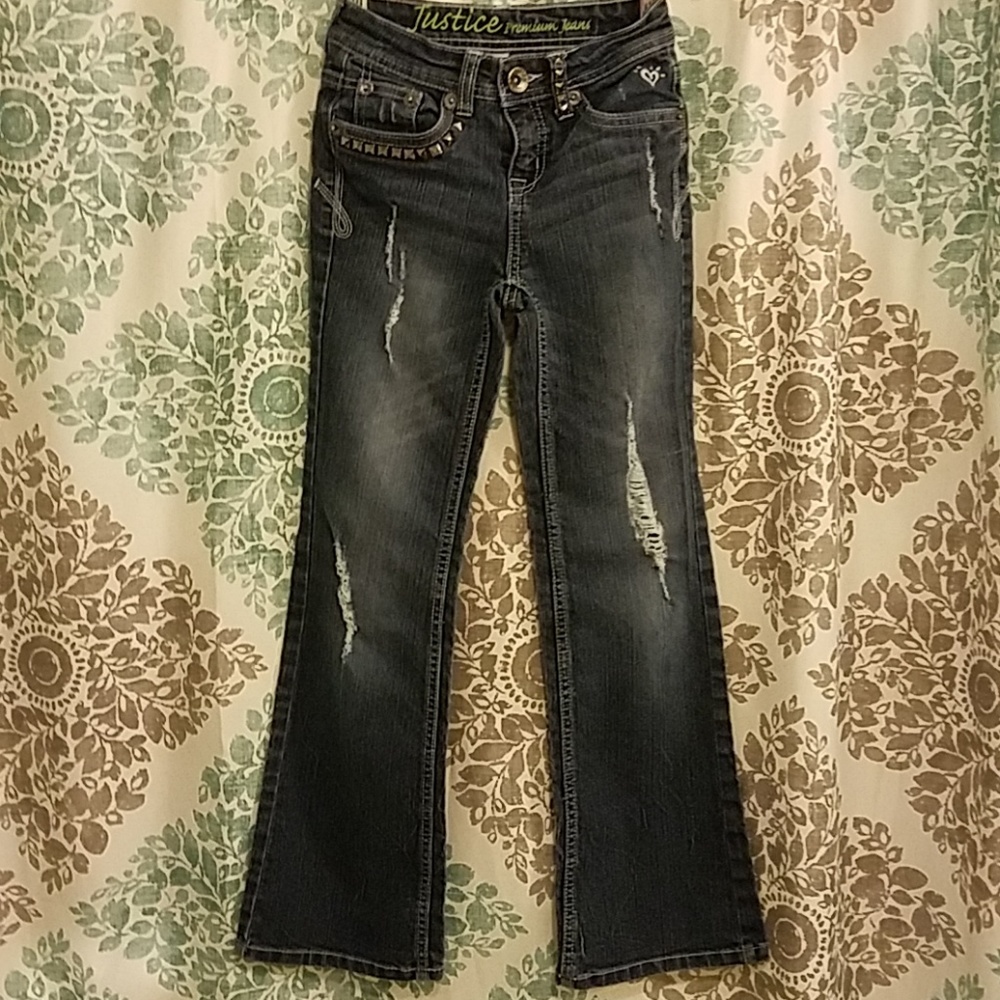 Justice premium girls jeans sz 10s